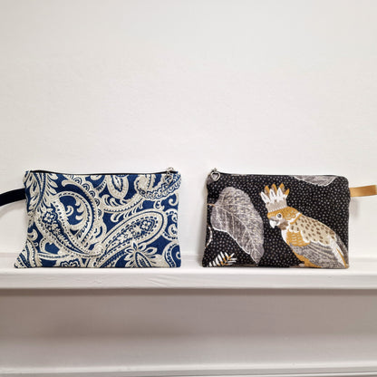 Trousse plate avec fermeture éclair