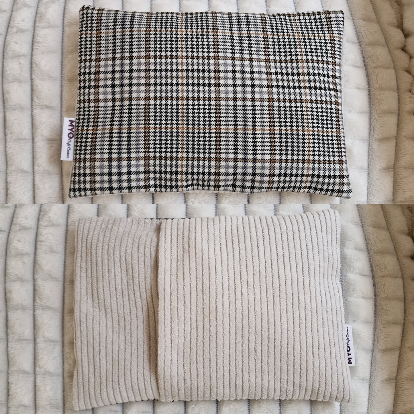 atelier de couture  bouillotte sèche conçue avec des noyaux de cerises 