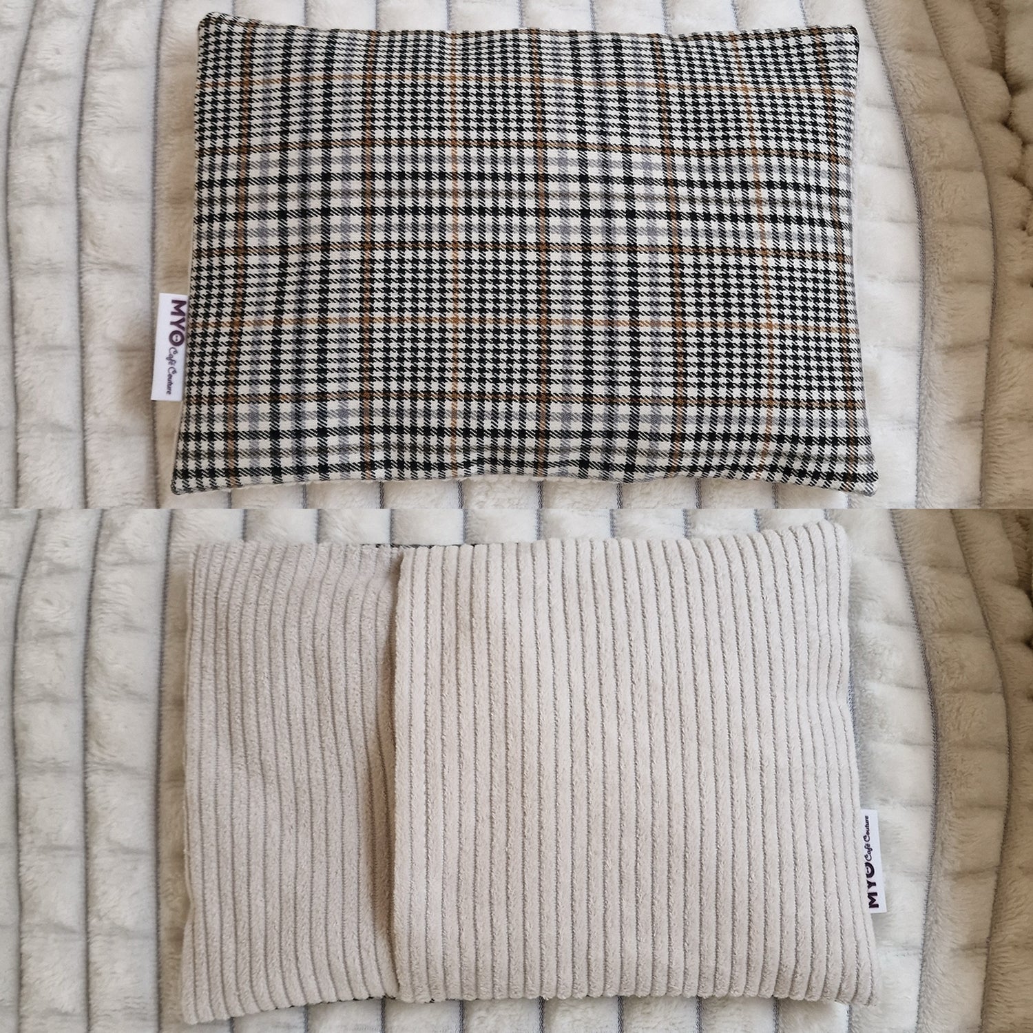 atelier de couture  bouillotte sèche conçue avec des noyaux de cerises 