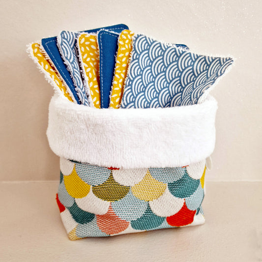 Panier et ses lingettes