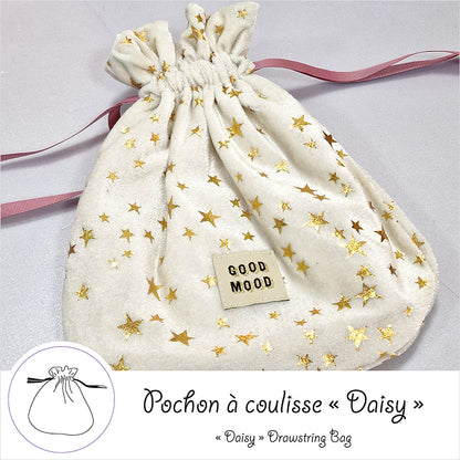“Daisy” Drawstring Bag