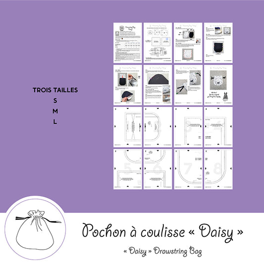 patron de couture pochon à coulisse