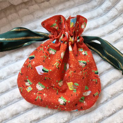 atelier de couture pochon à coulisse