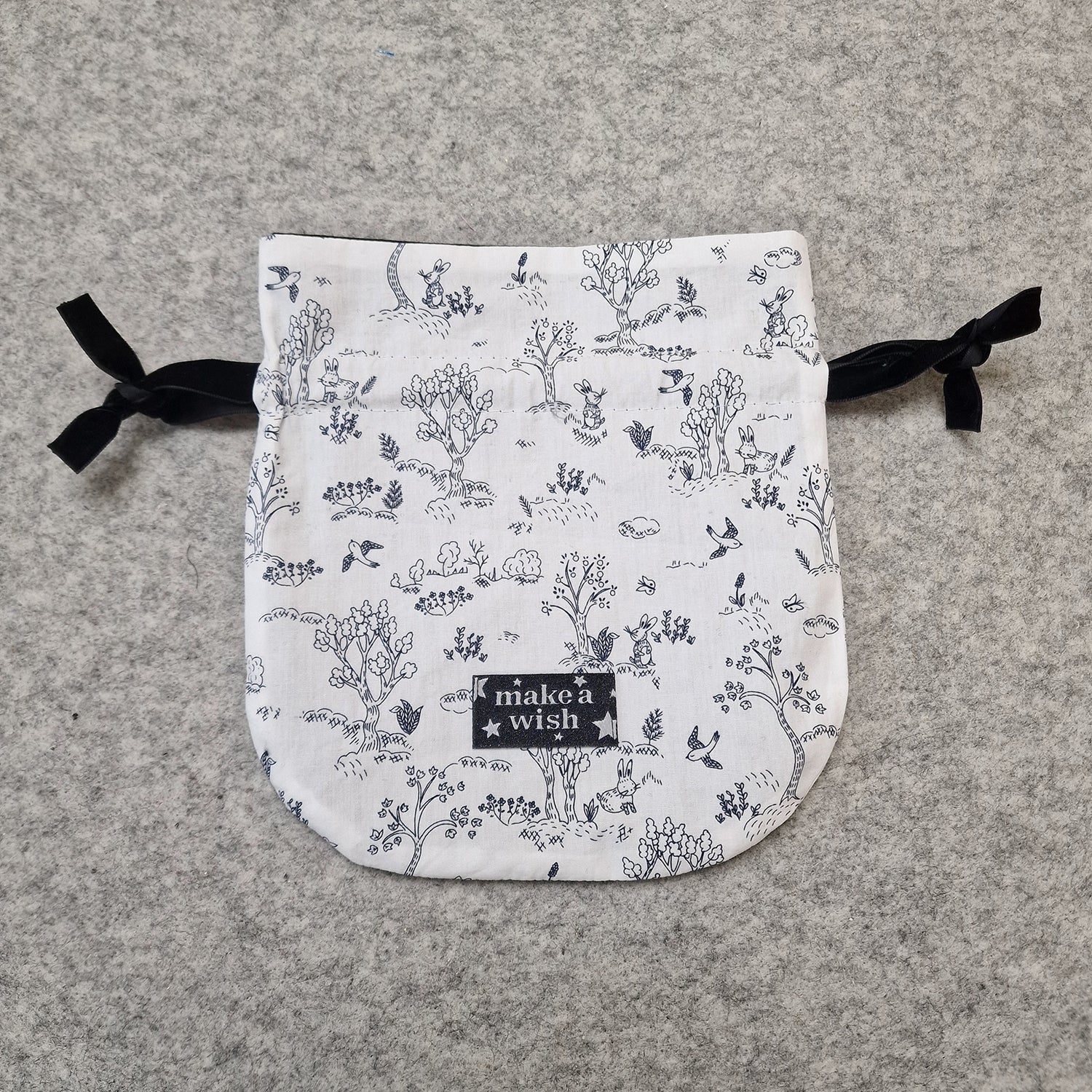 atelier de couture pochon à coulisse